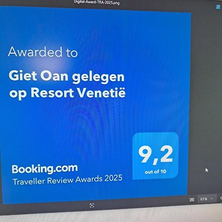 Giet Oan Gelegen Op Resort Venetie Giethoorn Exterior foto